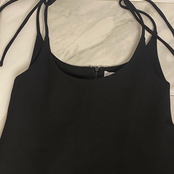 Tiger Mist Clara Pini Black front slit Revolve Mini Dress Size S - Picture 6 of 7